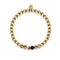 Satisfaction | Or 18 carats | Agate Ligne Grise | Bracelet d'expression de pierres précieuses